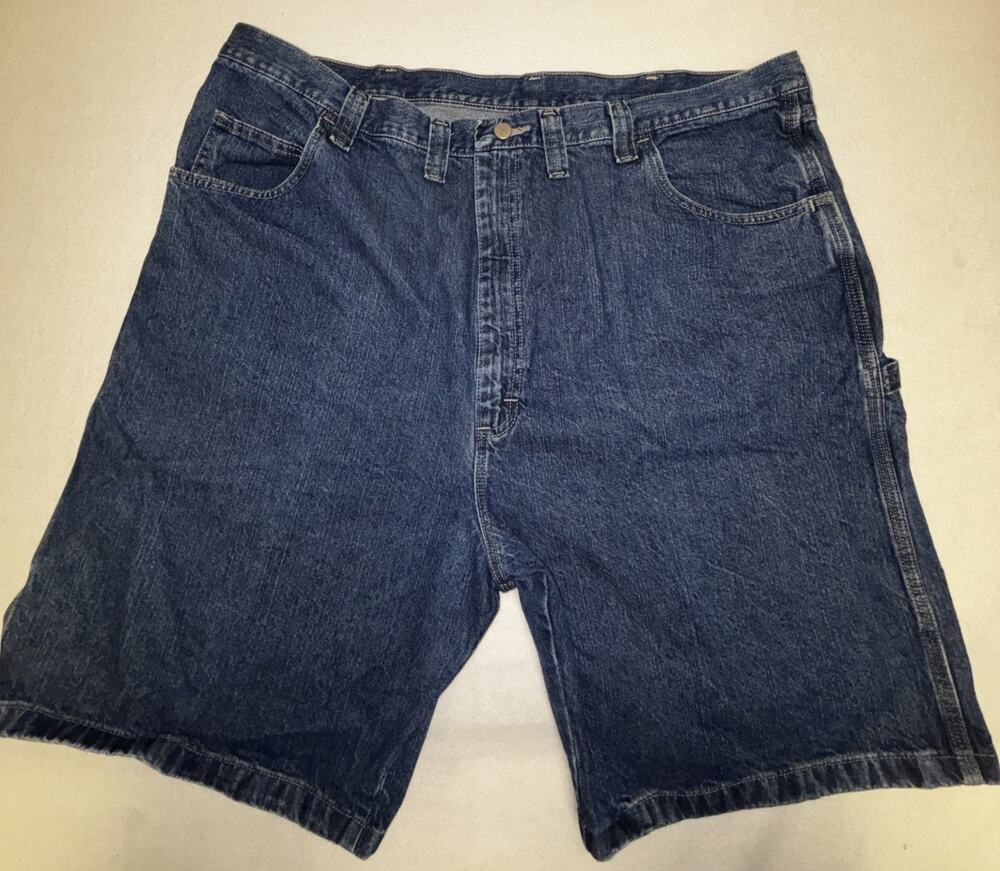 Wrangler Shorts Men's Blue Size 44 Carpenter Denim Utility Cotton